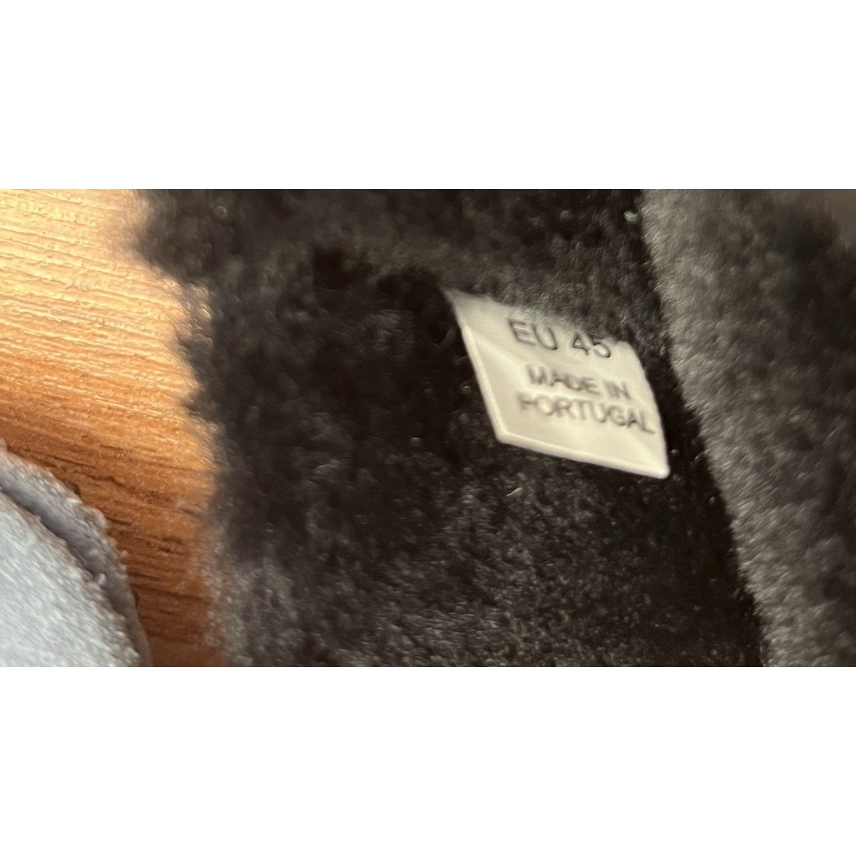 Mr Porter Mr P Suede Slippers Blue Size 11 Mens Slip-On Faux Fur Lined New — image 7 of 8